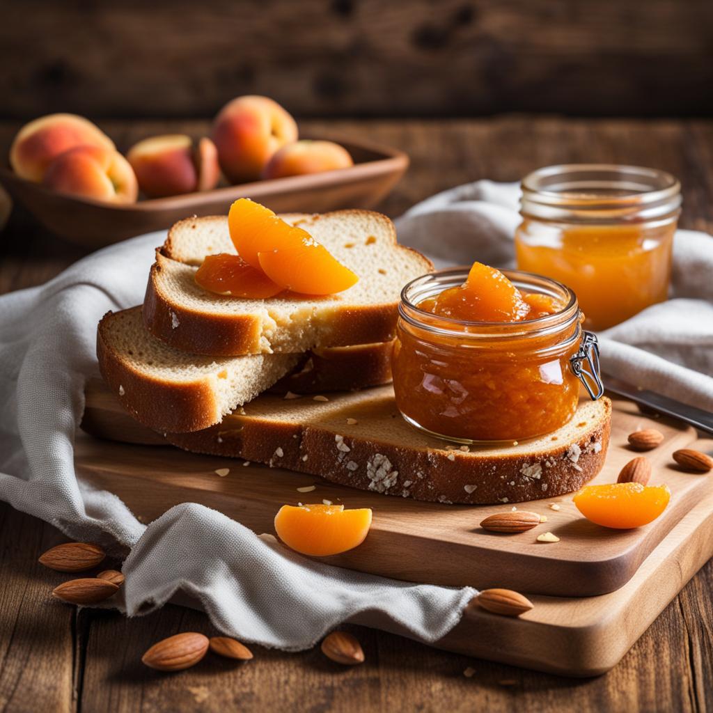Apricot jam spread