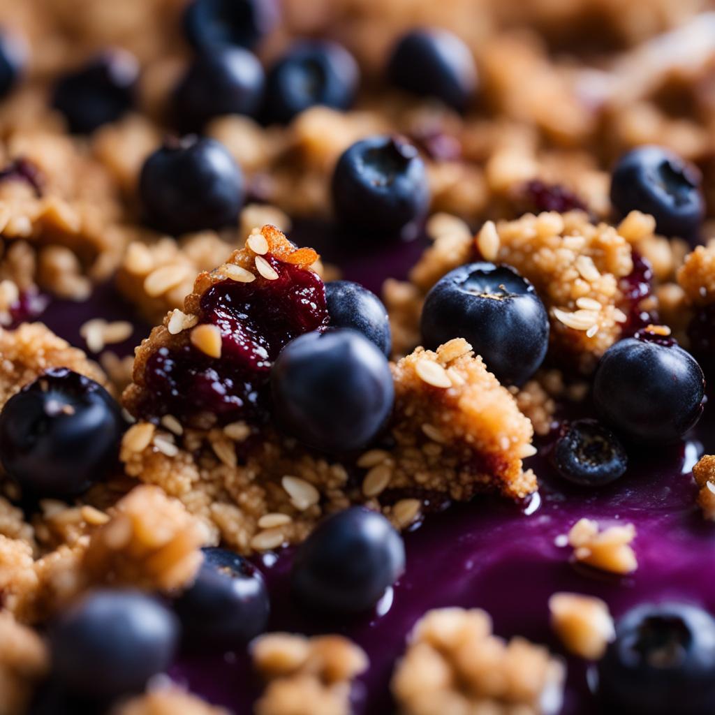 Blueberry crumble