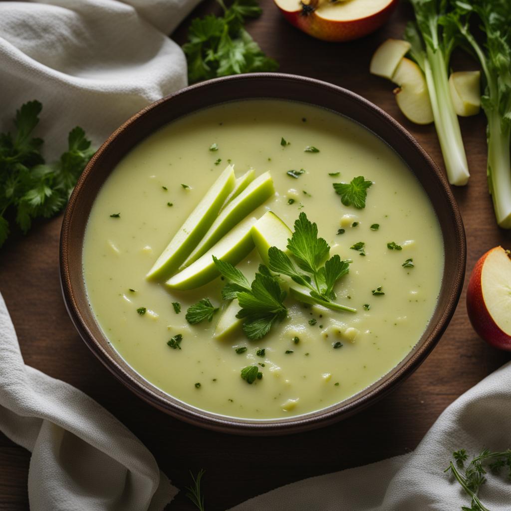 Celery Apple Soup for Lunch