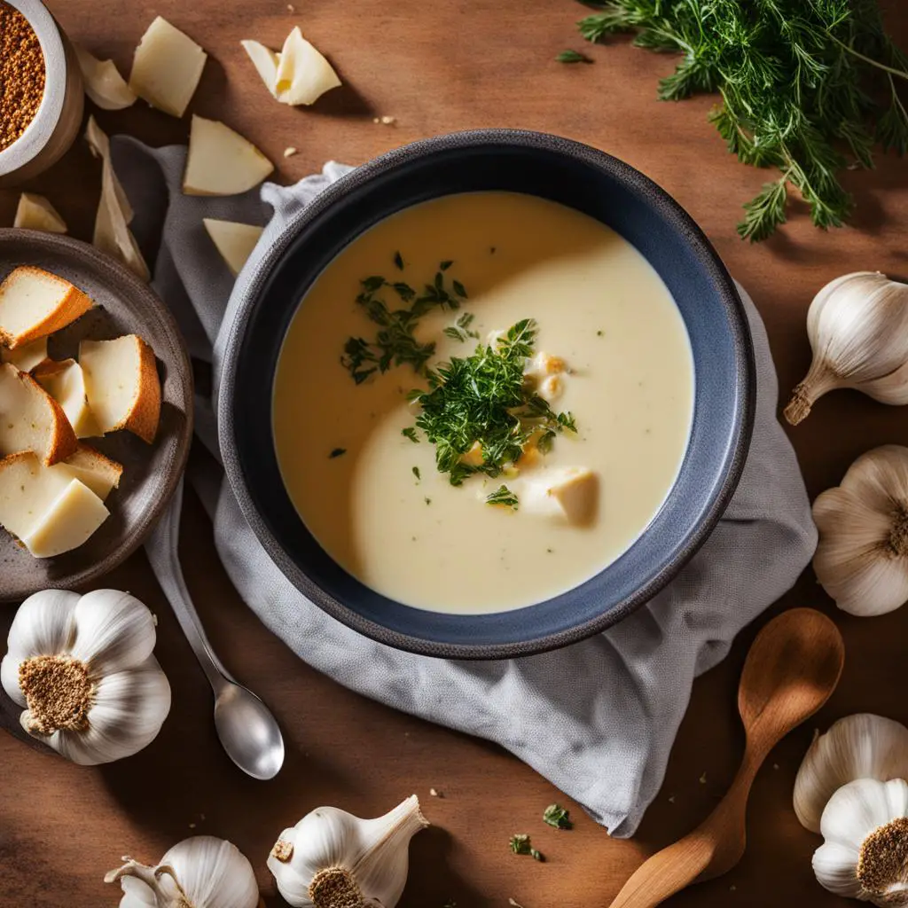 Creamy Roasted Garlic Soup