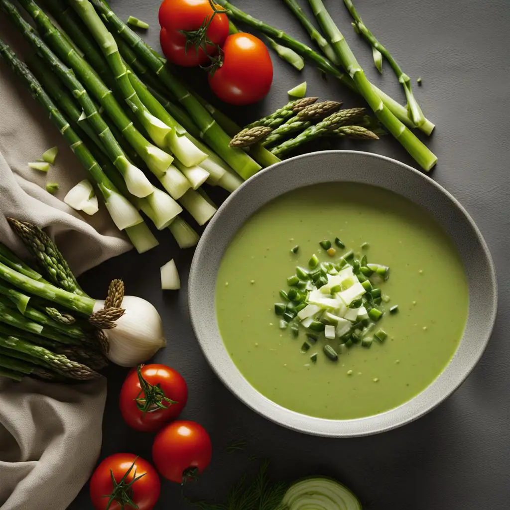 Easy Leek Asparagus Soup Recipe