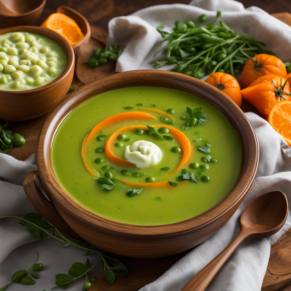 Green Pea Carrot Soup