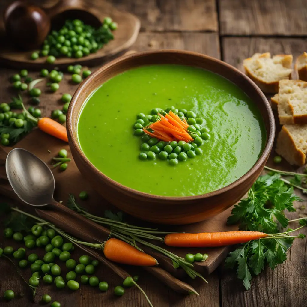 Green Pea Carrot Soup