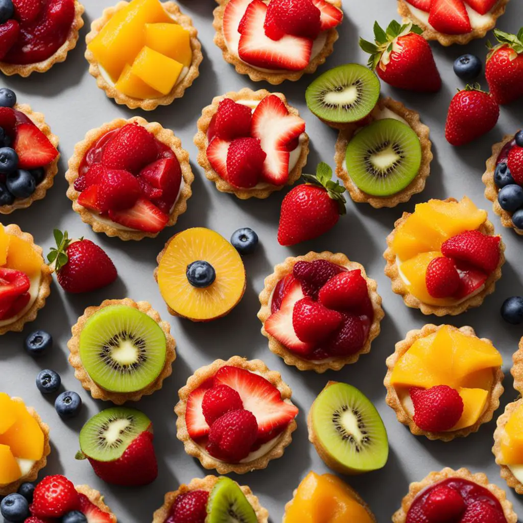 Healthy Vegan Mini Fruit Tarts