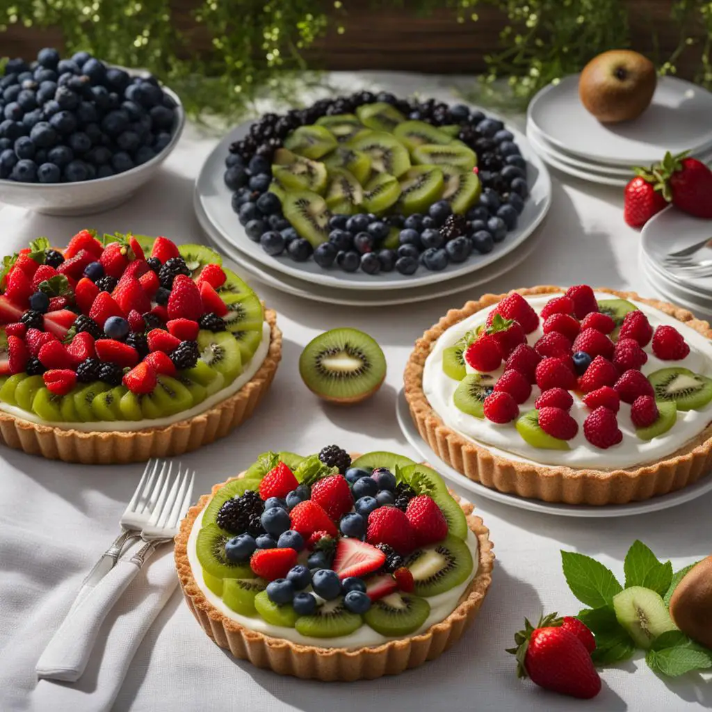 Kiwi Tart Storage and Serving Suggestions Table