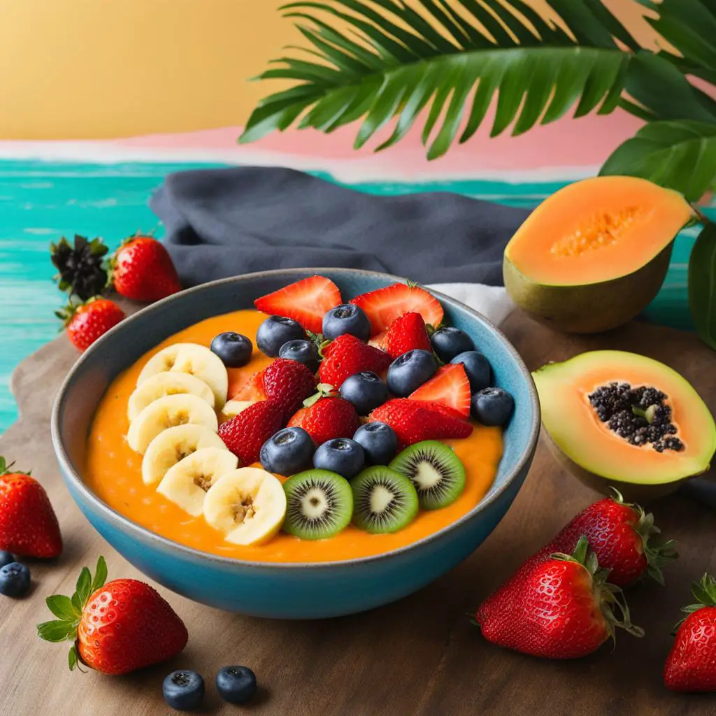 Papaya smoothie bowl