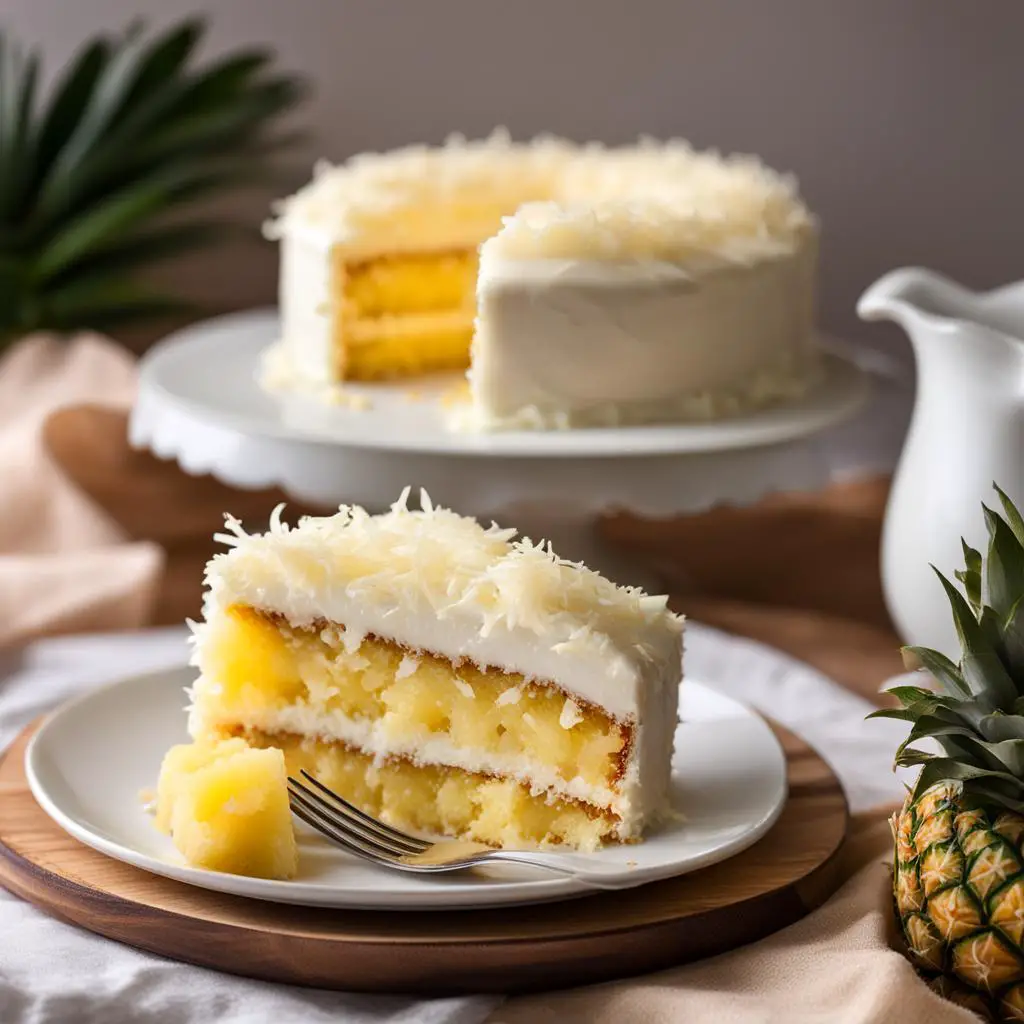 Pineapple Cake with Coconut