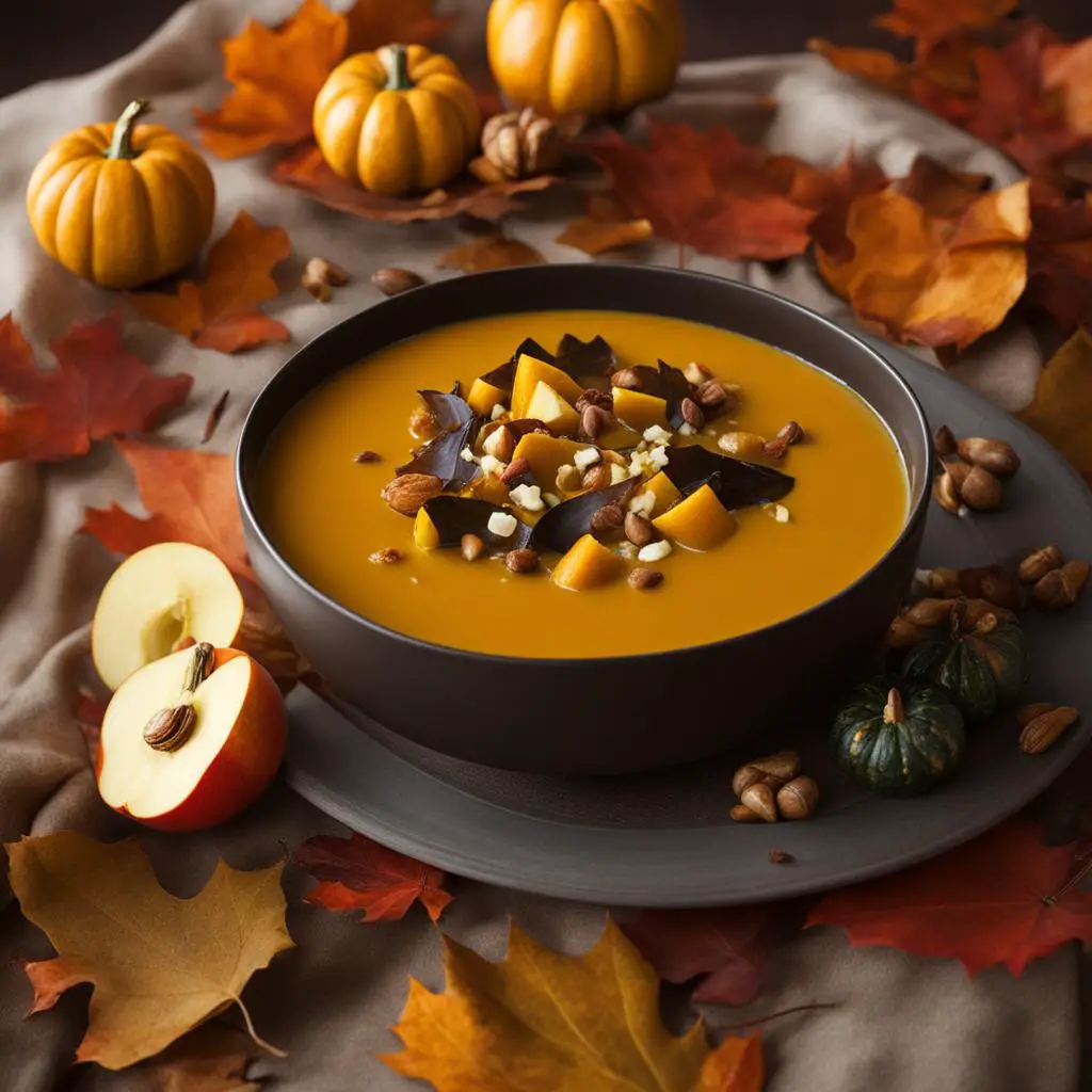 Roasted Acorn Squash and Apple Soup