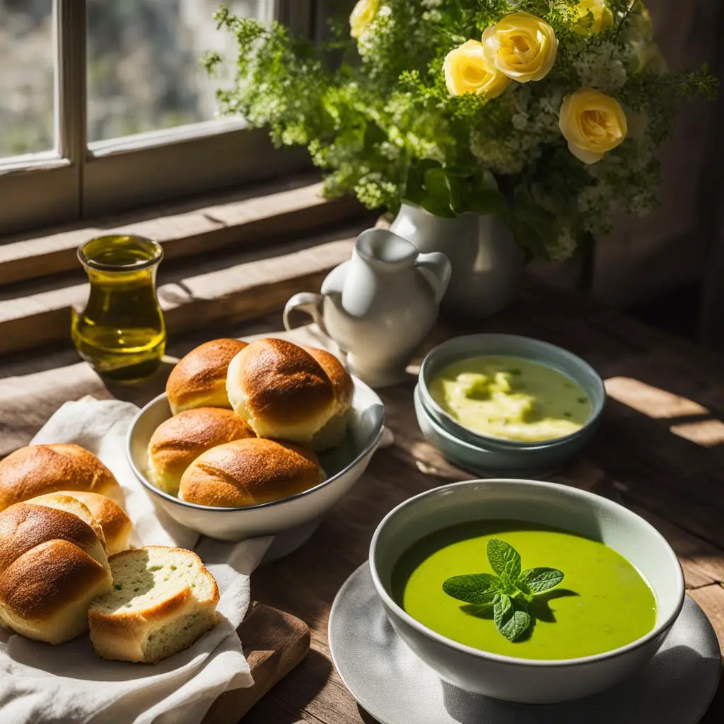 Serving and Presentation Ideas for Pea Mint Soup