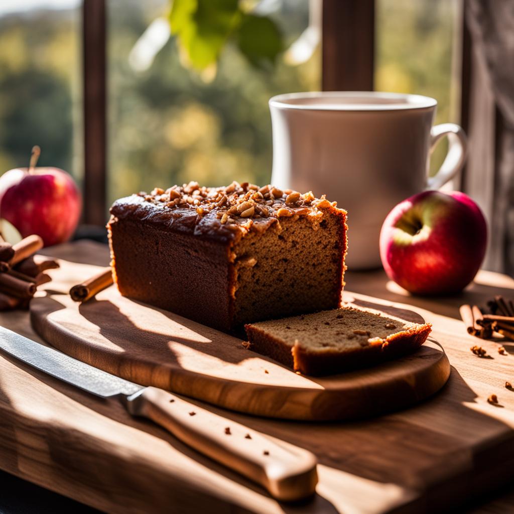Serving and Storing the Vegan Apple Spice Cake