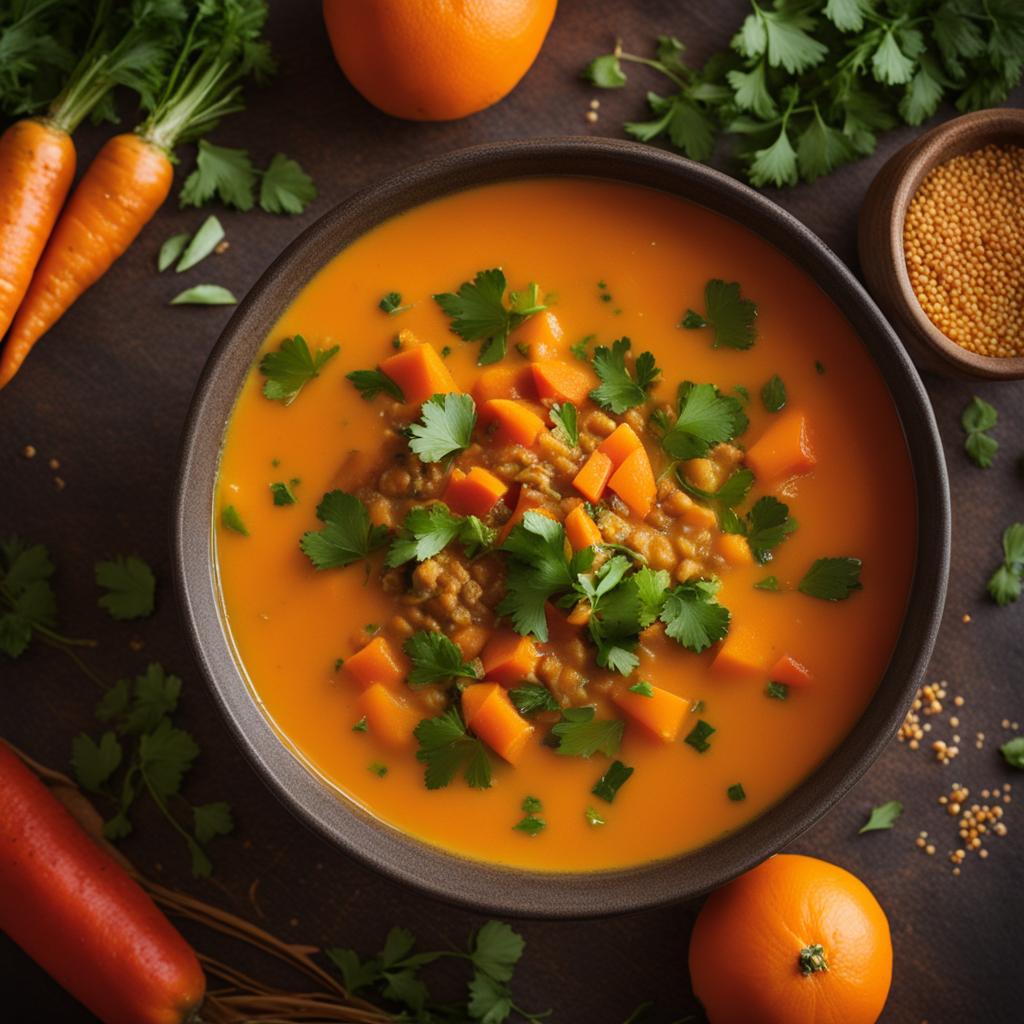 Spicy Carrot Lentil Soup