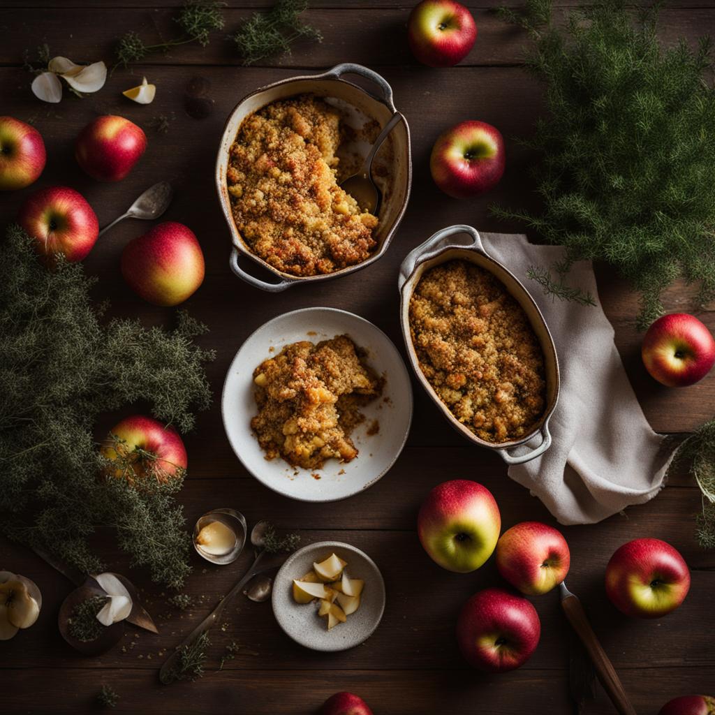 Thyme-Infused Apple Crumble