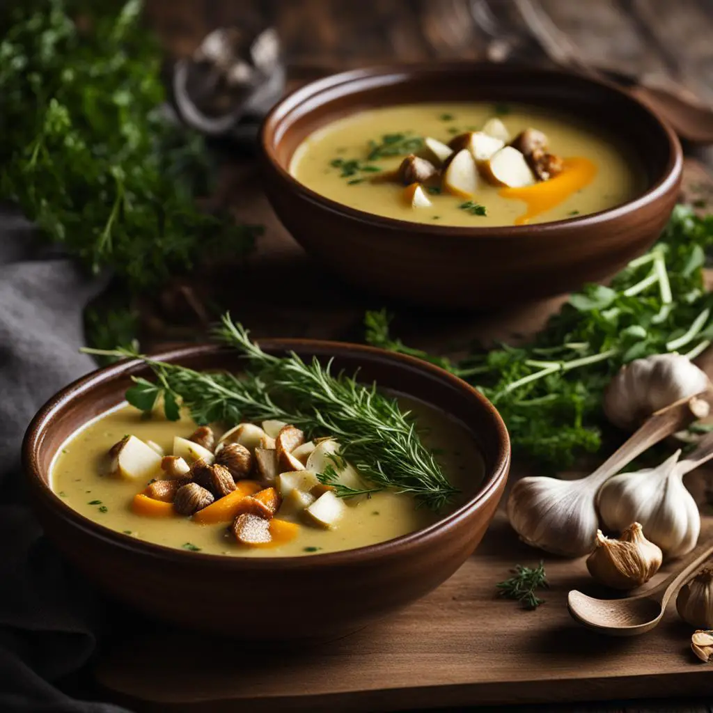 Variations of Creamy Roasted Garlic Soup