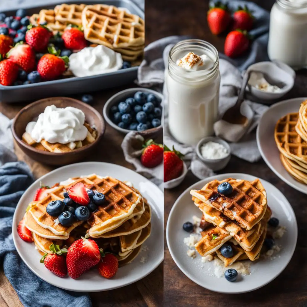 almond flour pancakes, waffles, and muffins