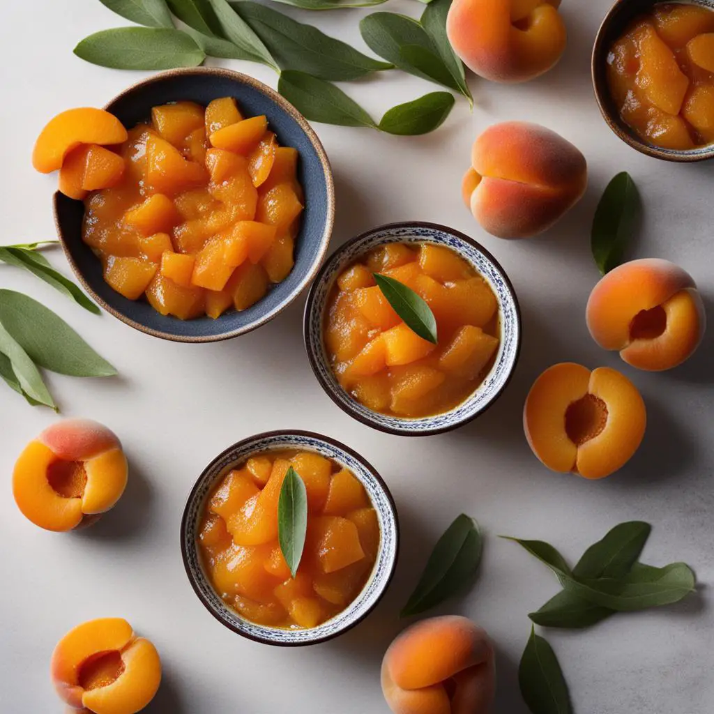 aprict compote with vanilla
