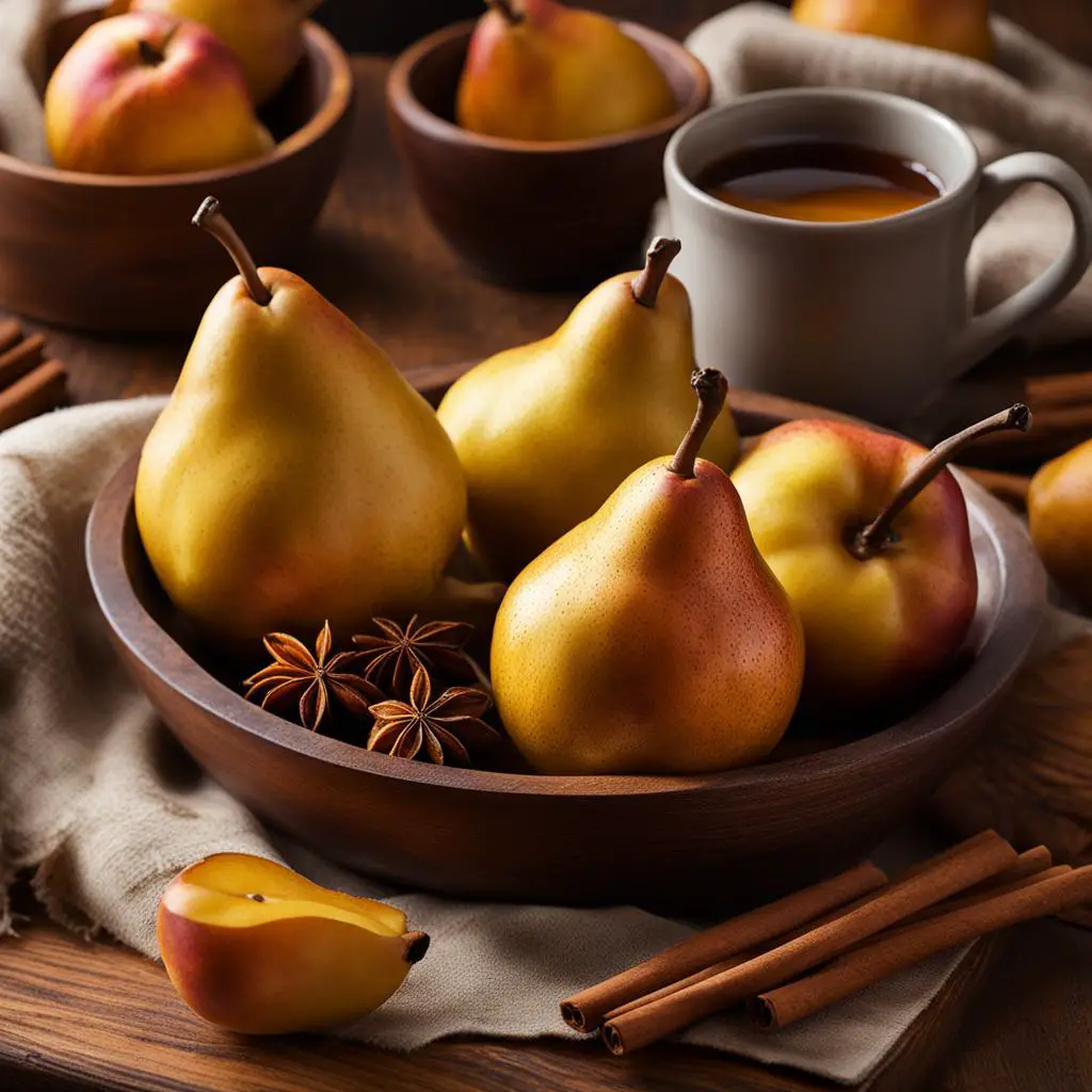 baked pears with cinnamon and honey