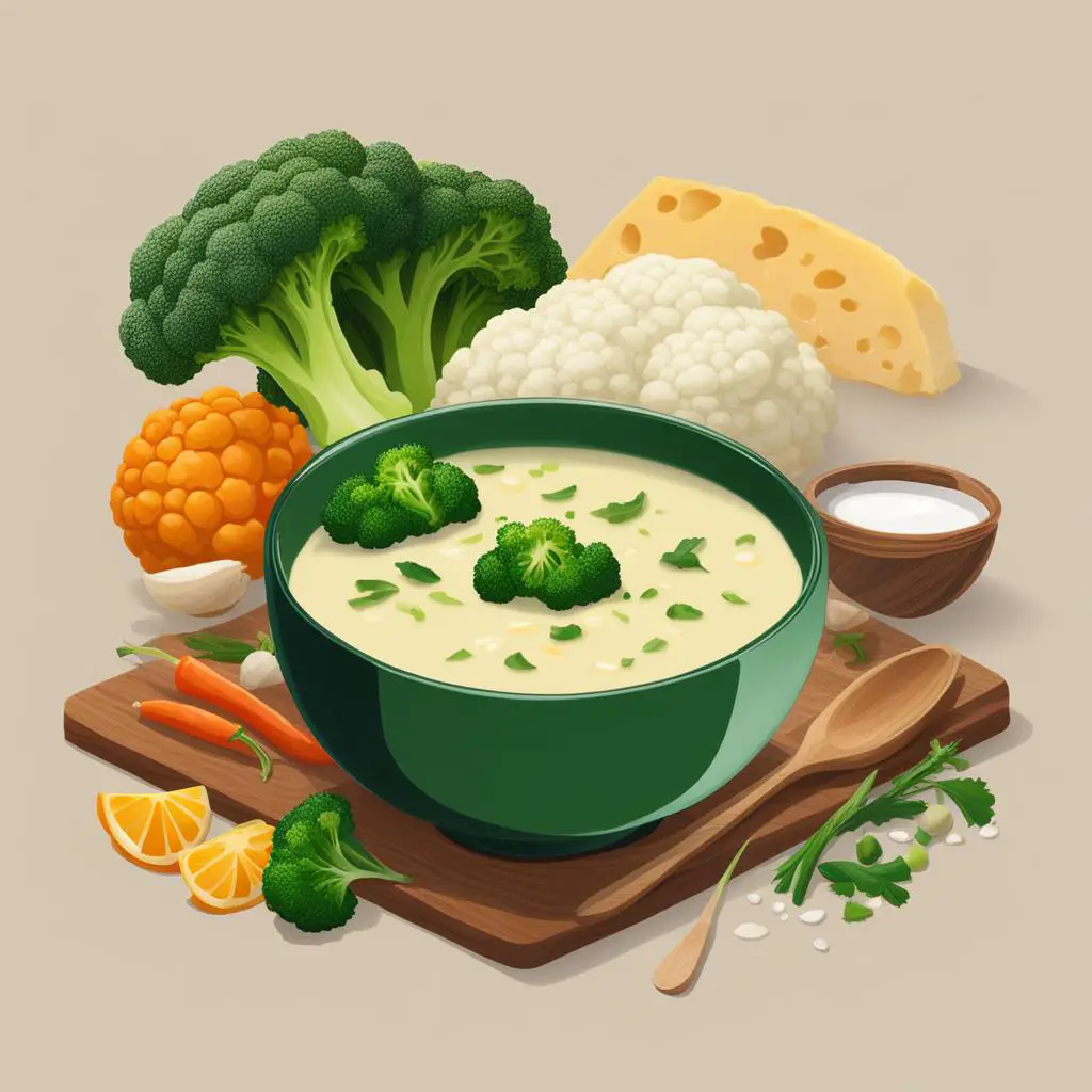 cauliflower and broccoli soup