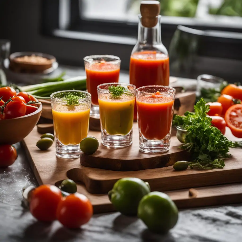 chilled gazpacho shooters