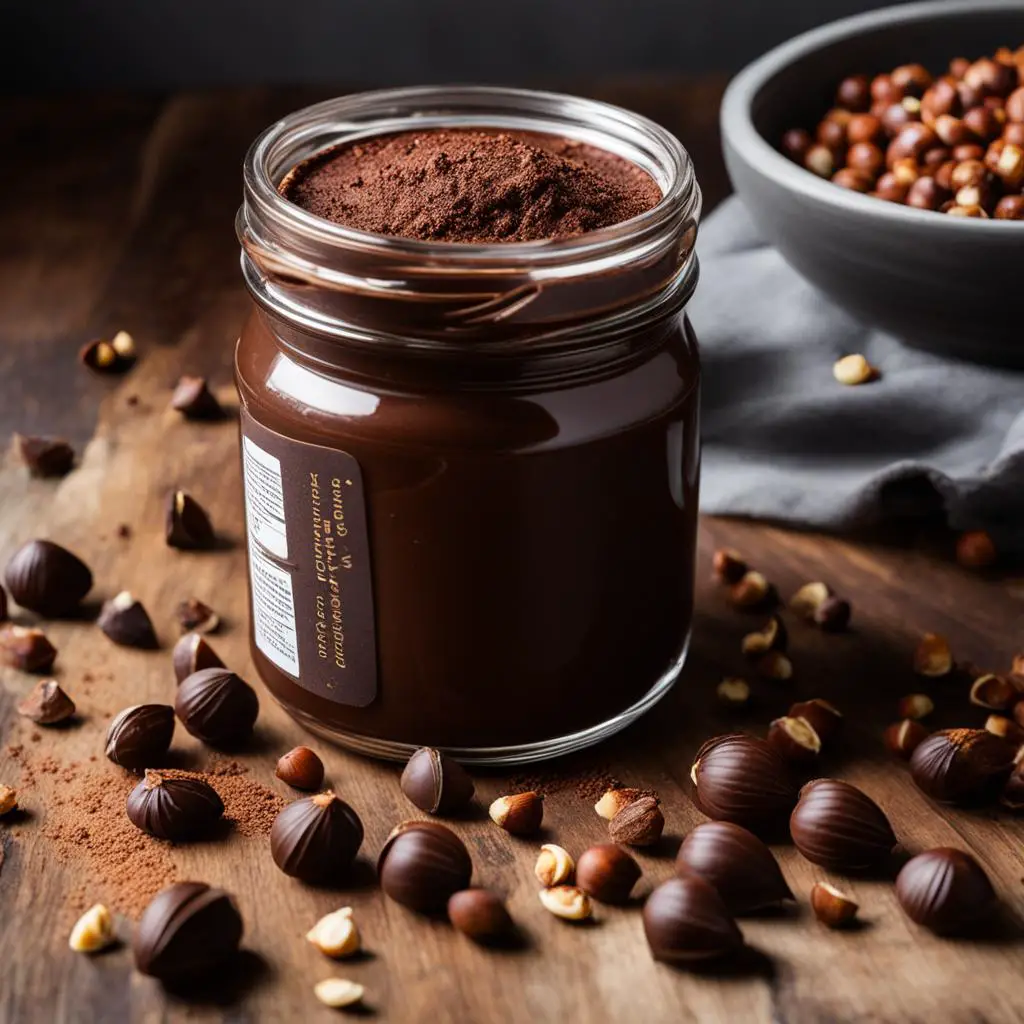 dark chocolate hazelnut spread