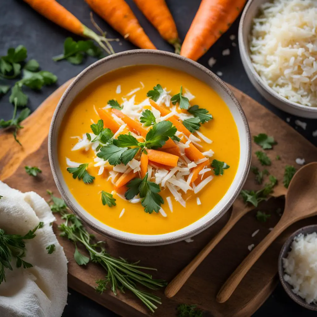 easy carrot coconut soup recipe
