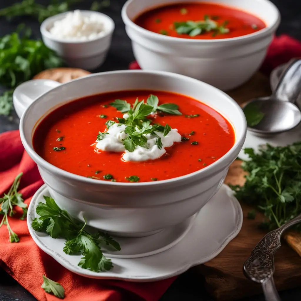 easy roasted pepper soup image
