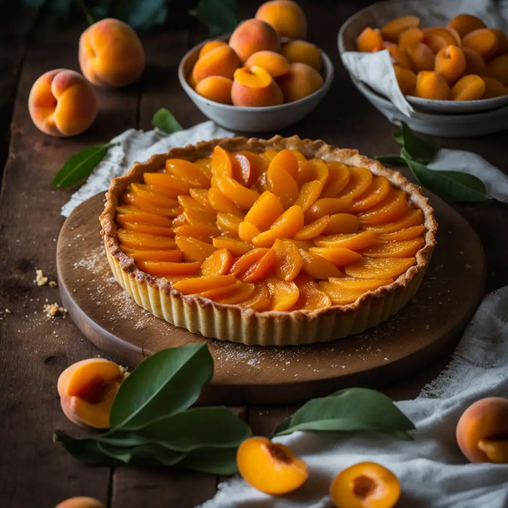 fresh apricot tart
