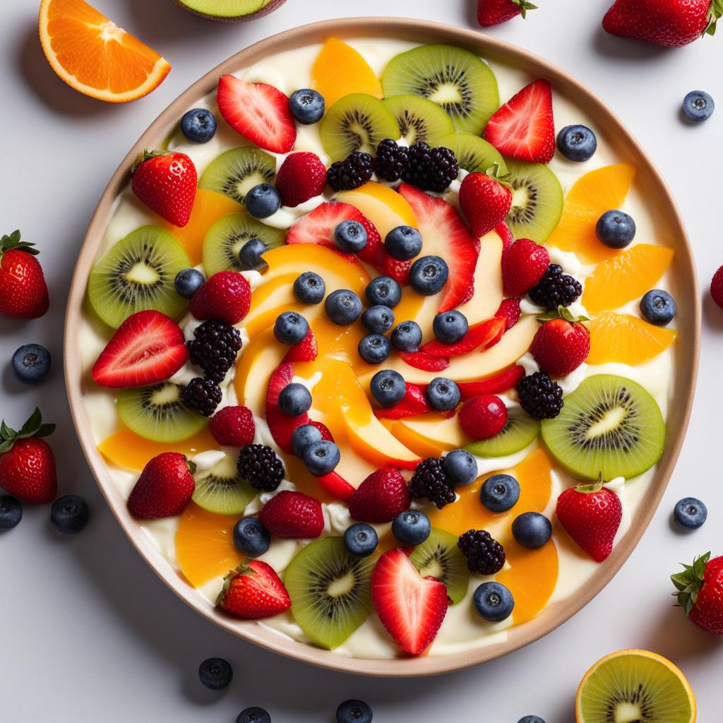 fruity desserts with plant-based cream