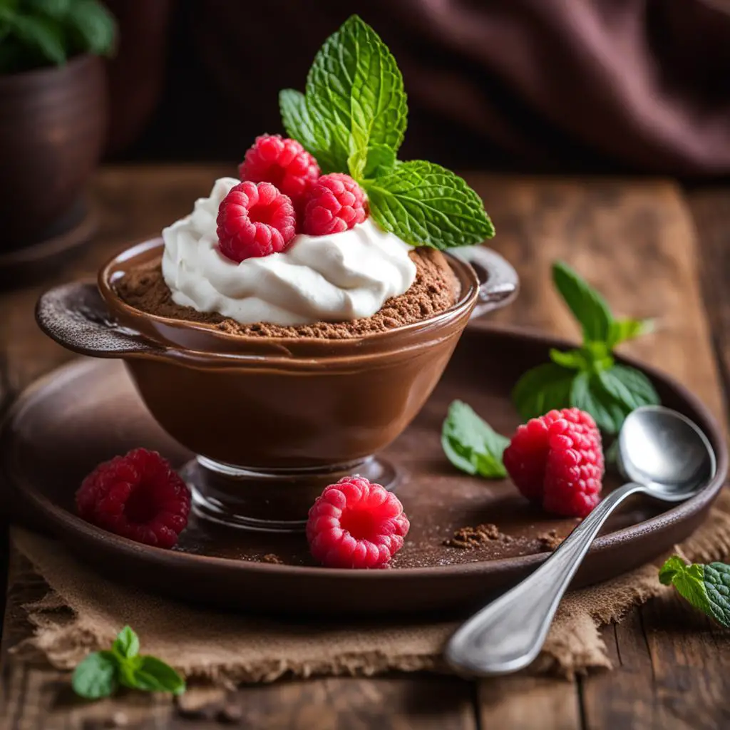 homemade chocolate mousse