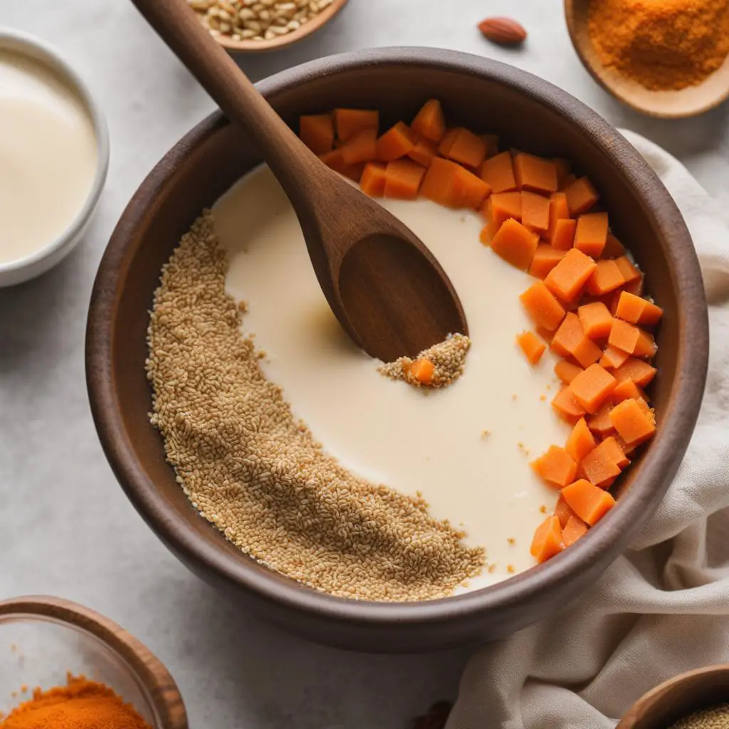 how to make vegan carrot cake image