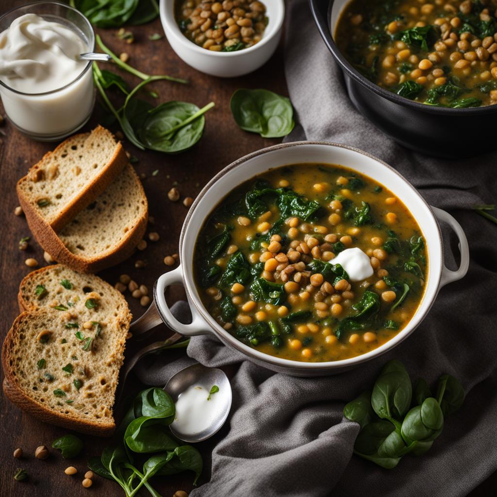 lentil spinach soup serving suggestions