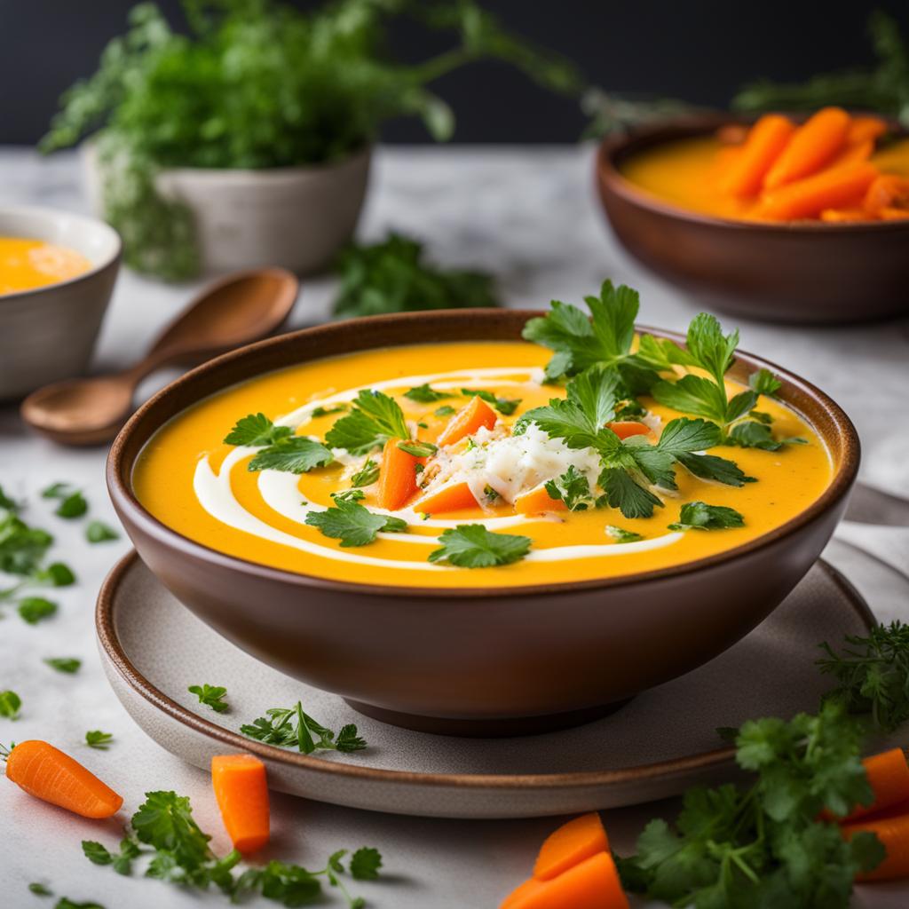 nutritious carrot coconut soup