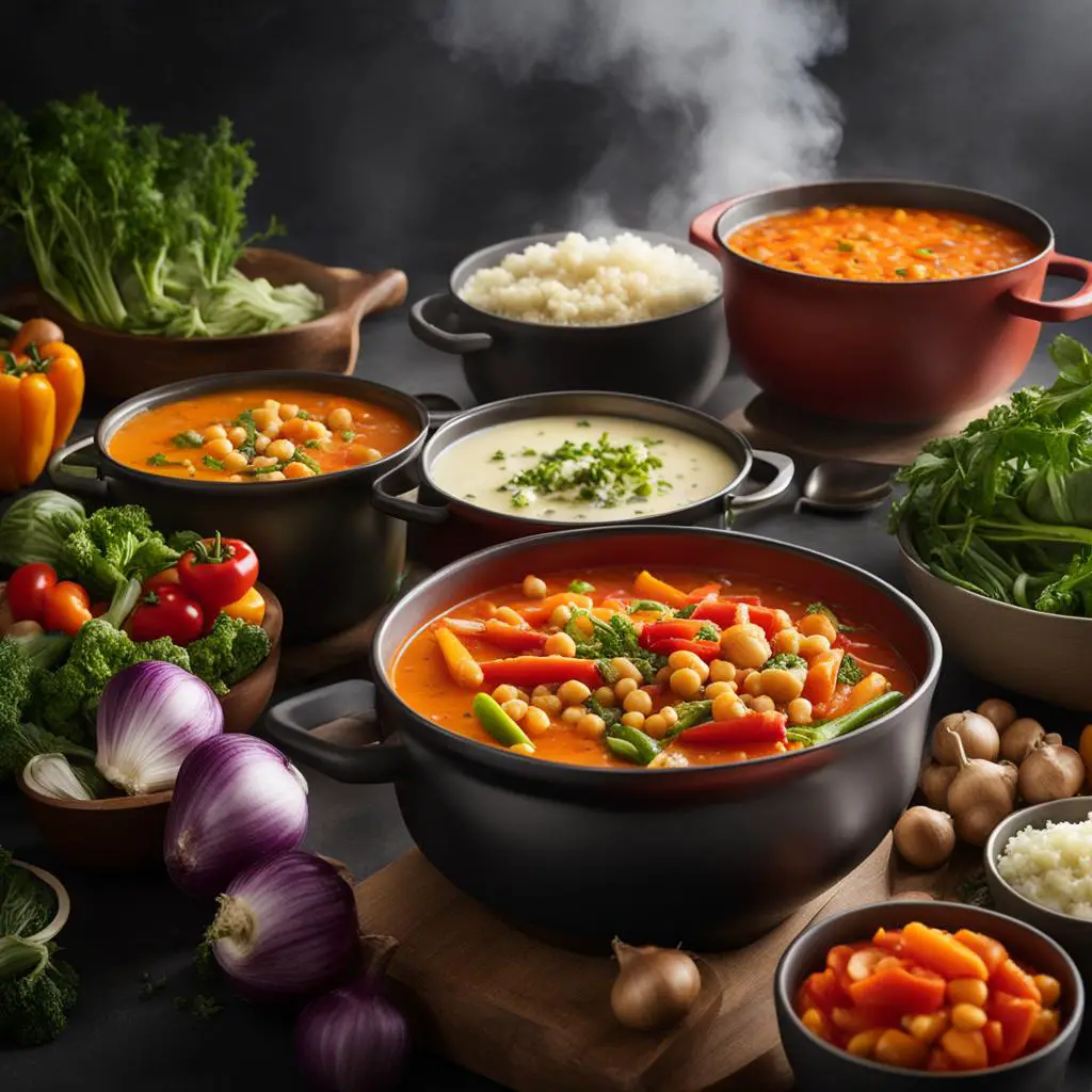 plant-based soups and creams