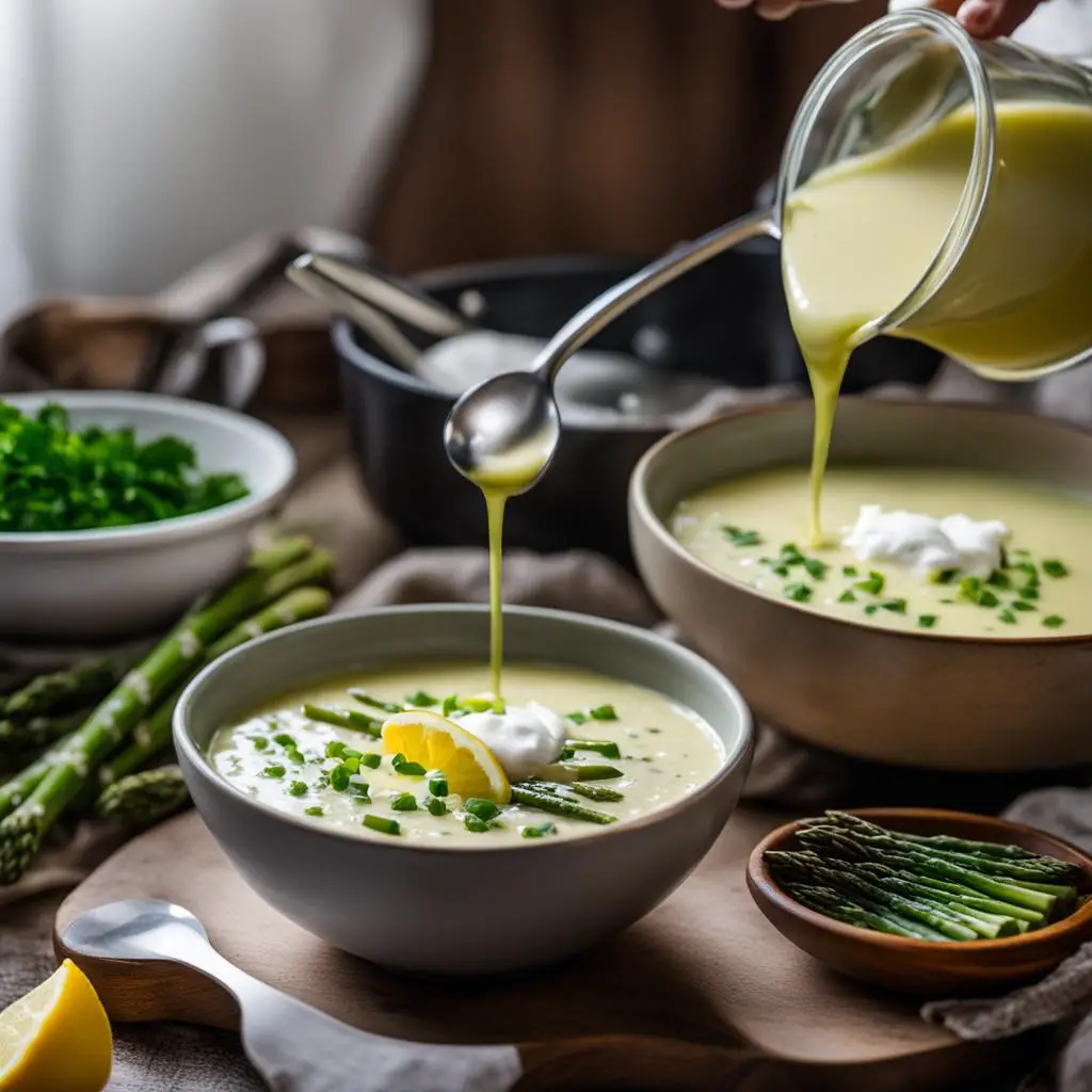serve and store asparagus lemon soup