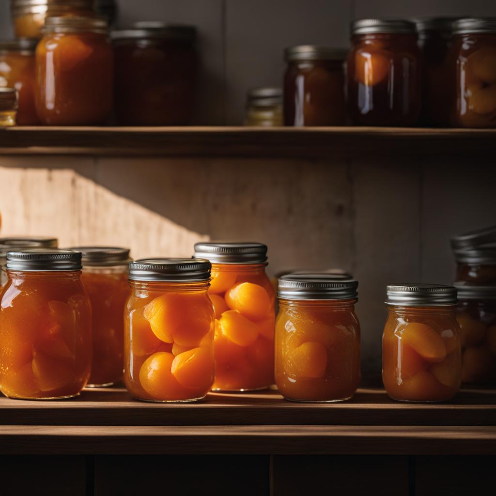 storing apricot compote