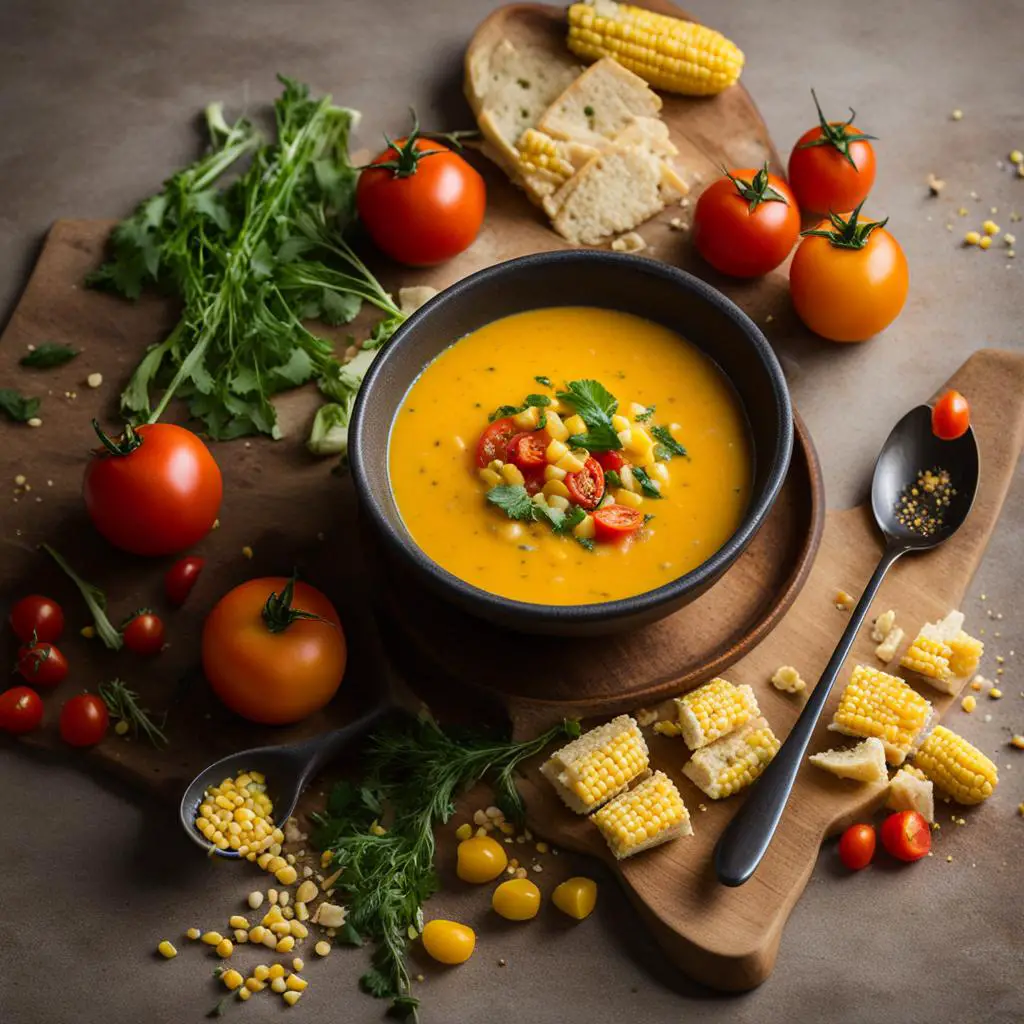 sweet corn tomato soup recipe