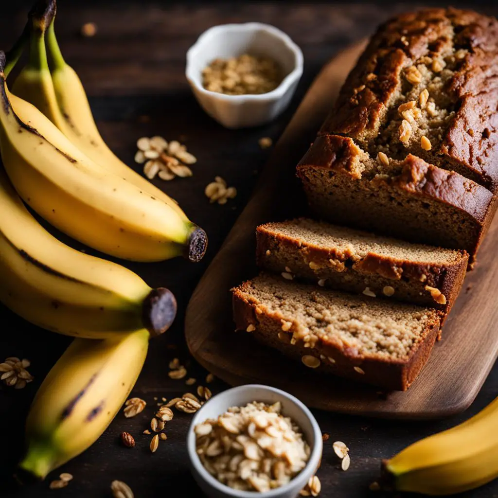 vegan banana bread with tempting texture