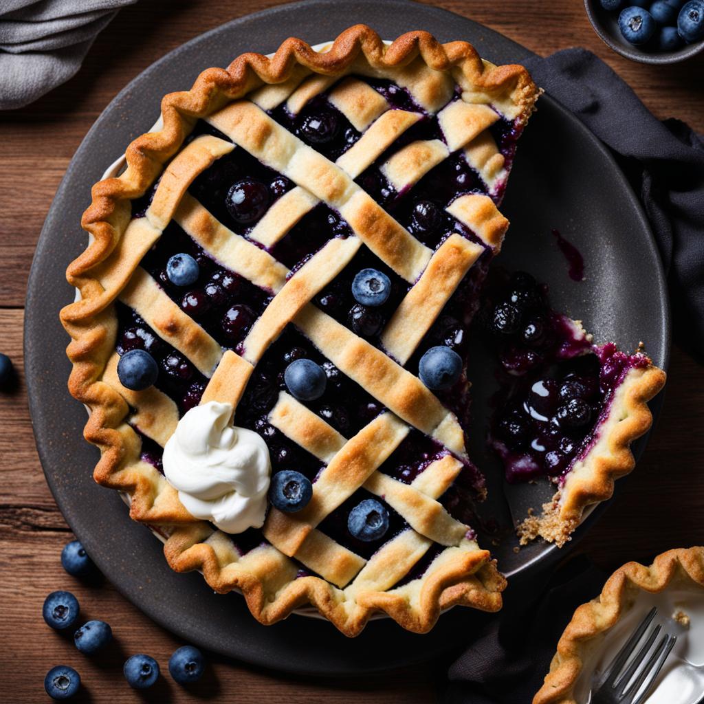 vegan blueberry pie
