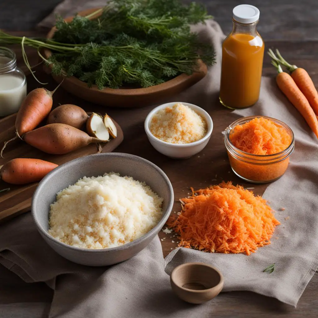 vegan carrot cake ingredients