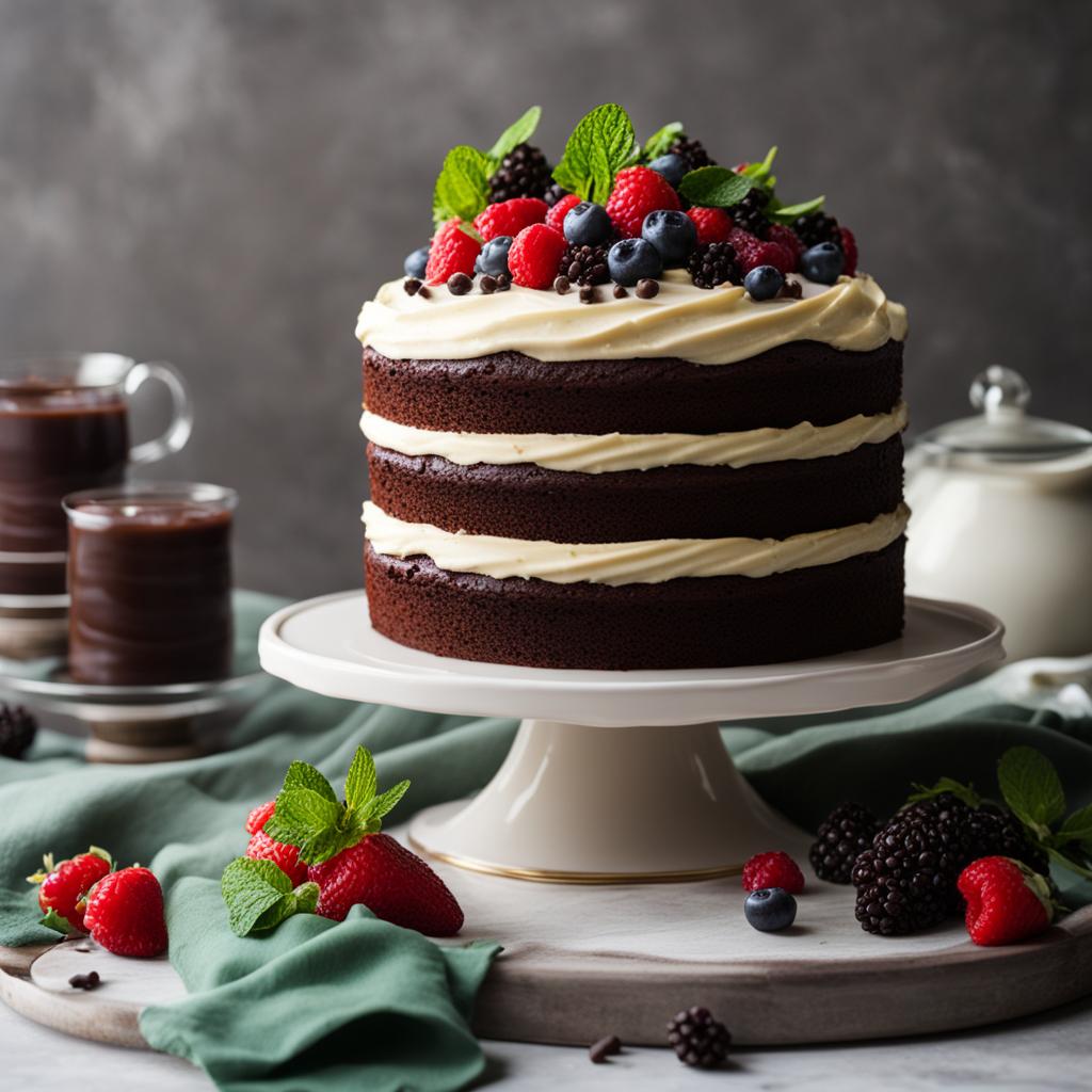 vegan chocolate cake image
