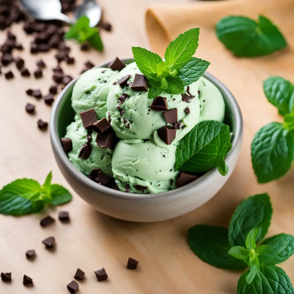 vegan mint chocolate chip ice cream
