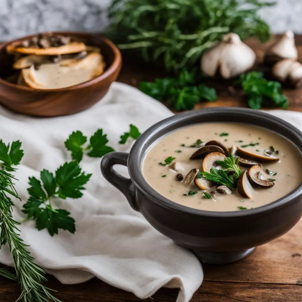 vegan mushroom soup